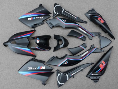 Carena Moto Yamaha TMAX530 2012-2014 - Nero Opaco Rosso Blu 93