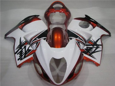 Carena Moto Suzuki GSXR 1300 Hayabusa 1996-2007 - Bianco Arancia Nero