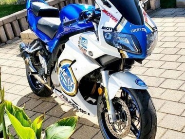 Carena Moto Suzuki SV650 2003-2013 - Bianco Blu Lucky Strike Motul