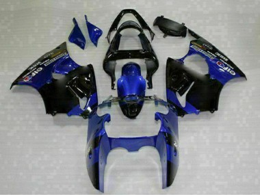 Carena Moto Kawasaki ZX6R 2000-2002 - Blu Nero Lucido Elf Bridgestone