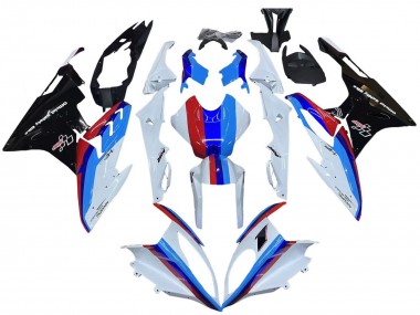 Kit Carena Moto BMW S1000RR 2015-2016 - Bianco Rosso Blu Nero Lucido