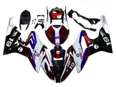 Kit Carena Moto ABS BMW S1000RR 2015-2016 - Bianco Rosso Blu Nero
