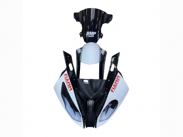 Carena Moto BMW S1000RR 2015-2016 - Bianco Nero Lucido Fiamm