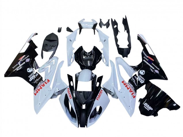 Carena Moto BMW S1000RR 2015-2016 - Bianco Nero Lucido Fiamm