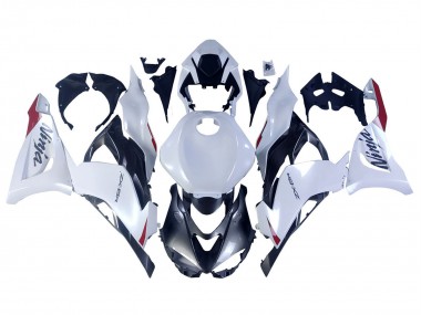 Carene Moto Kawasaki ZX6R 2023-2026 - Bianco Perla Nero Rosso