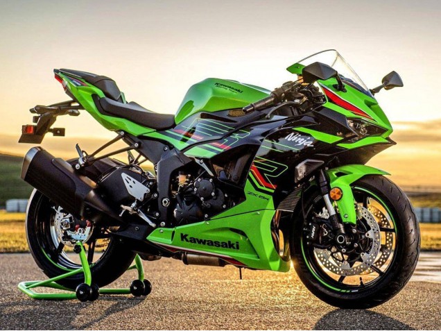 Carene Moto Kawasaki ZX6R 2023-2026 - Verde Nero