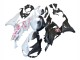 Carene Moto Kawasaki ZX6R 2023-2026 - Nero Bianco Fiore