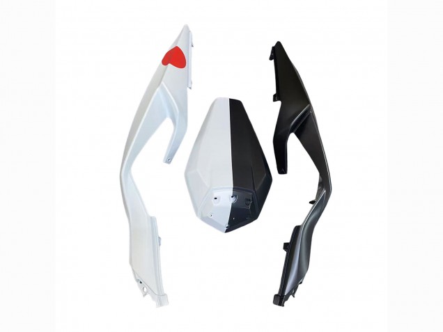 Carene Moto Kawasaki ZX6R 2023-2026 - Nero Bianco Fiore