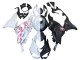 Carene Moto Kawasaki ZX6R 2023-2026 - Nero Bianco Fiore