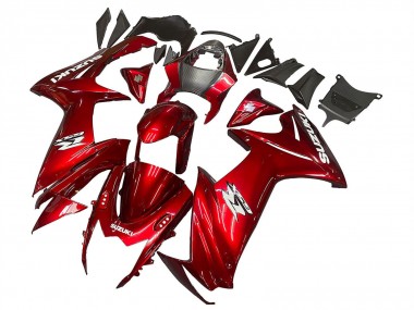 Carena Moto Suzuki GSXR 600 / GSXR 750 2011-2024 - Rosso Bianco Decal