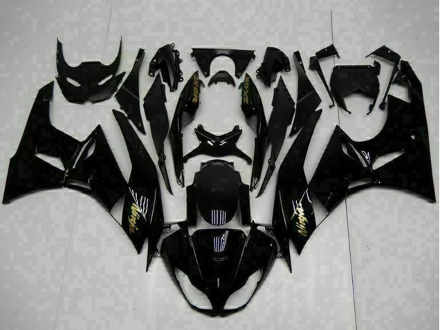 Carena Moto Kawasaki ZX6R 2009-2012 - Nero Lucido Oro Ninja
