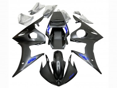 Carena Moto Yamaha YZF R6S 2006-2009 - Nero Opaco Blu