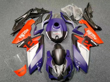 Carena Moto Aprilia RS125 2006-2011 - Viola Scuro Rosso Nero Bianco