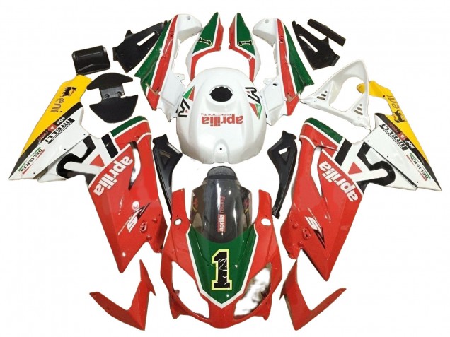 Carena Moto Aprilia RS125 2006-2011 - Bianco Rosso Verde