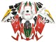 Carena Moto Aprilia RS125 2006-2011 - Bianco Rosso Verde