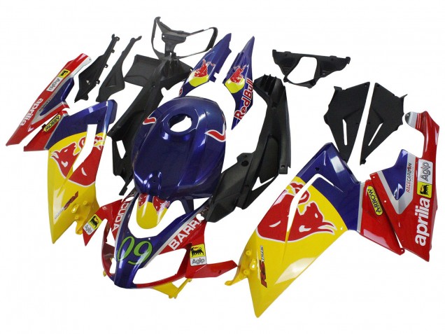 Carena Moto Aprilia RS125 2006-2011 - Giallo Blu Scuro Red Bull