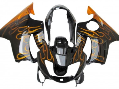 Carena Moto Honda CBR600 F4 1999-2000 - Nero Lucido Oro Fiamma