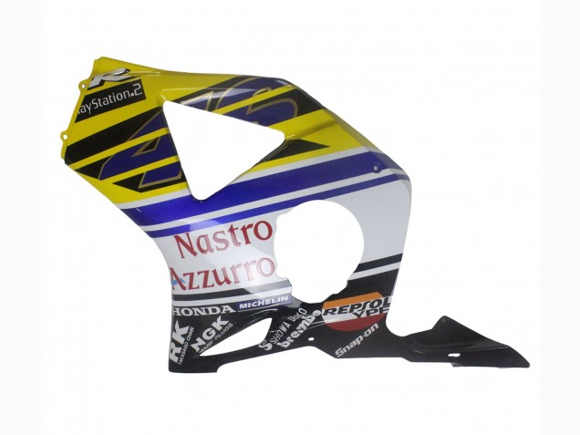 Carena Moto Honda CBR900RR 954 2002-2003 - Blu Giallo Nero Lucido Rosso Nastro Azzurro 46