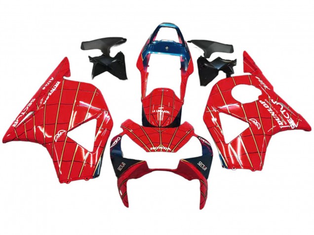 Carena Moto Honda CBR900RR 954 2002-2003 - Rosso Blu Scuro Dunlop