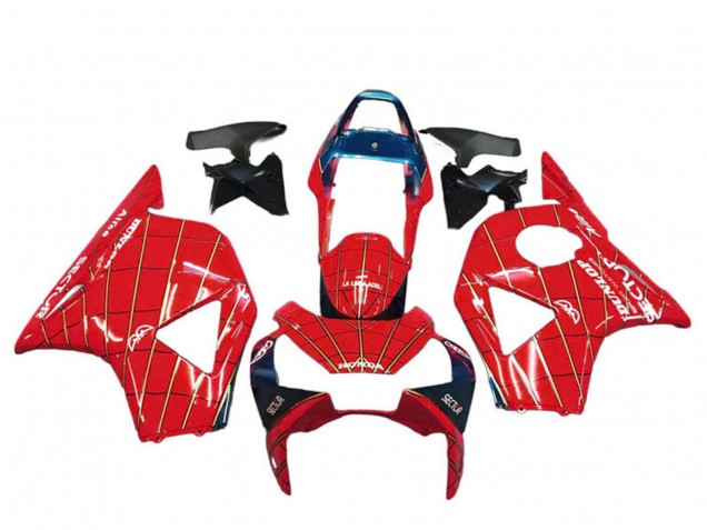 Carena Moto Honda CBR900RR 954 2002-2003 - Rosso Blu Scuro Dunlop