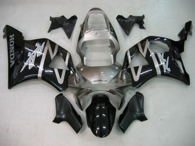 Carena Moto Honda CBR900RR 954 2002-2003 - Argento Nero Lucido