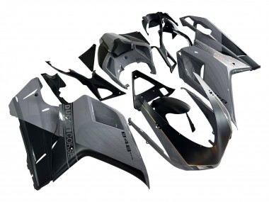 Carena Moto Ducati 848 2007-2014 - Argento Oro Nero Opaco