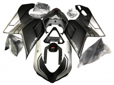 Carena Moto Ducati 848 2007-2014 - Argento Nero Opaco