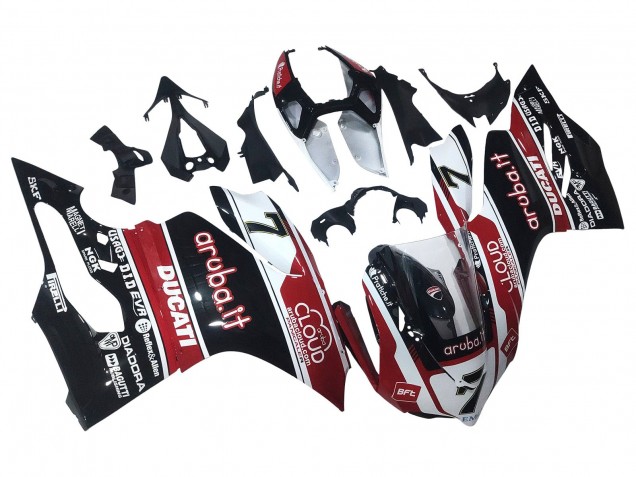 Carena Moto Ducati Panigale 899/1199 2011-2014 - Bianco Rosso Nero Lucido Aruba.it 7