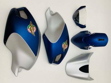 Carena Moto Ducati Monster 696 796 1100 1100S 2008-2012 - Blu Scuro Argento