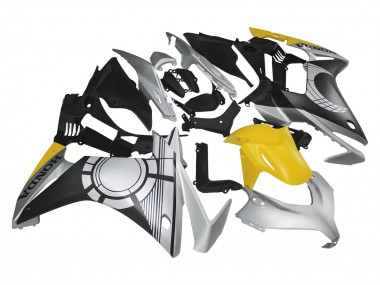 Carena Moto Honda CBR500R 2013-2015 - Argento Giallo Nero Opaco