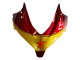 Carena Moto Honda CBR500R 2013-2015 - Rosso Blu Giallo Stella