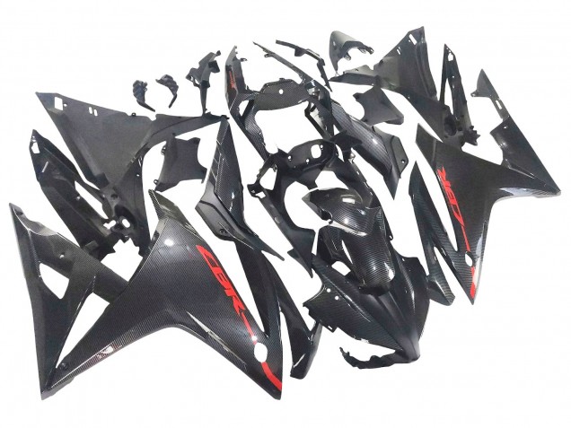 Carena Moto Honda CBR500R 2016-2018 - Nero Fibra di Carbonio Rosso