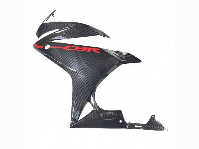 Carena Moto Honda CBR500R 2016-2018 - Nero Fibra di Carbonio Rosso