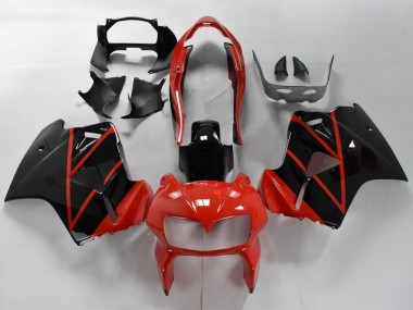 Carena Moto Honda VFR 800 1998-2001 - Rosso Nero Lucido Banda