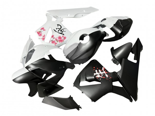 Carena Moto Honda CBR600RR 2005-2006 - Nero Bianco Fiore di Ciliegio