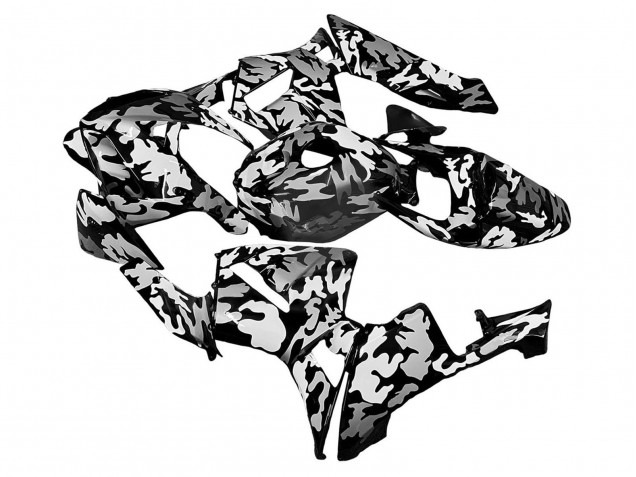 Carena Moto Honda CBR600RR 2005-2006 - Nero Bianco Grigio Camouflage
