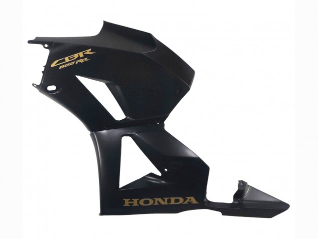 Carene Moto Honda CBR600RR 2013-2026 - Nero Opaco Oro Decals