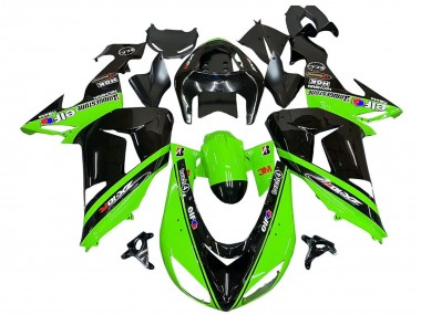 Carena Moto Kawasaki ZX10R 2006-2007 - Verde Nero Elf Touch4 3M