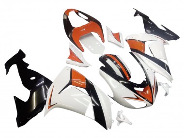 Carena Moto Kawasaki ZX10R 2006-2007 - Bianco Arancia Nero