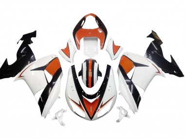 Carena Moto Kawasaki ZX10R 2006-2007 - Bianco Arancia Nero
