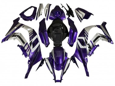 Carena Moto Kawasaki ZX10R 2008-2010 - Viola Argento Nero