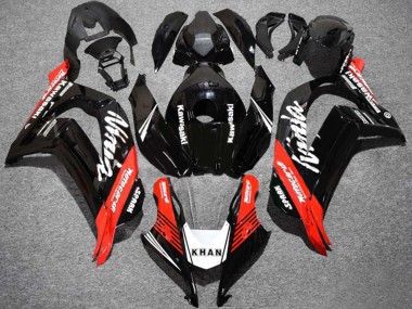 Carena Moto Kawasaki ZX10R 2016-2020 - Nero Lucido Rosso Bianco KHAN Spark