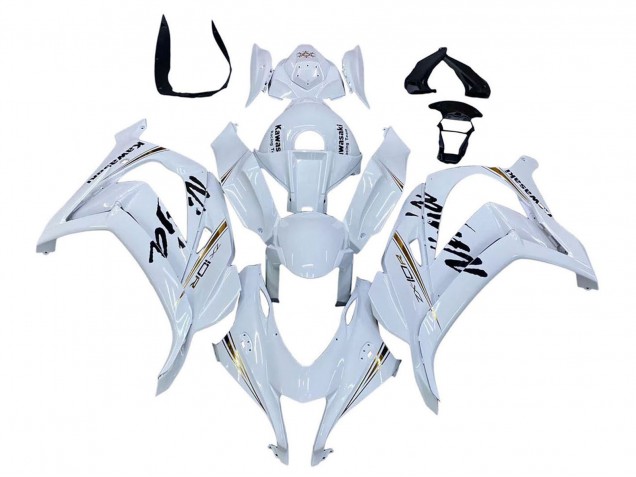 Carena Moto Kawasaki ZX10R 2016-2020 - Bianco Oro Nero