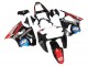 Carena Moto Kawasaki ZX6R 2000-2002 - Nero Lucido Rosso Blu Rosso PlayStation 2