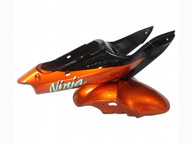 Carena Moto Kawasaki ZX6R 2000-2002 - Arancia Nero