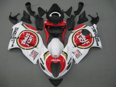 Carena Moto Suzuki GSXR 1300 Hayabusa 1996-2007 - Bianco Rosso Motul