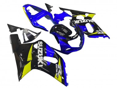 Carena Moto Suzuki GSXR 600 / GSXR 750 2001-2003 - Blu Giallo Nero Lucido