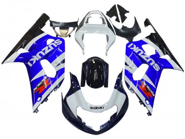 Carena Moto Suzuki GSXR 600 / GSXR 750 2001-2003 - Blu Bianco Nero Lucido Rosso
