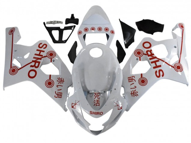 Carena Moto Suzuki GSXR 600 / GSXR 750 2001-2003 - Bianco Rosso Shiro