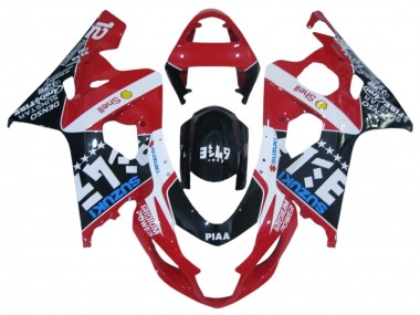 Carena Moto Suzuki GSXR 600 / GSXR 750 2004-2005 - Rosso Bianco Nero Blu